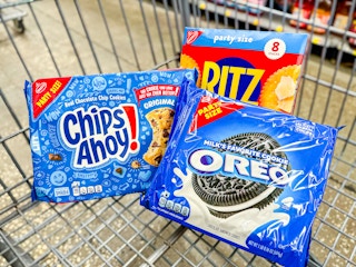 oreo ritz chips ahoy in walmart cart