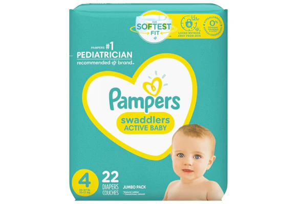 2 Pampers Diapers