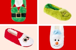 Women's Holiday Slippers, Only $5.13 at Target: Dr. Seuss and More card image