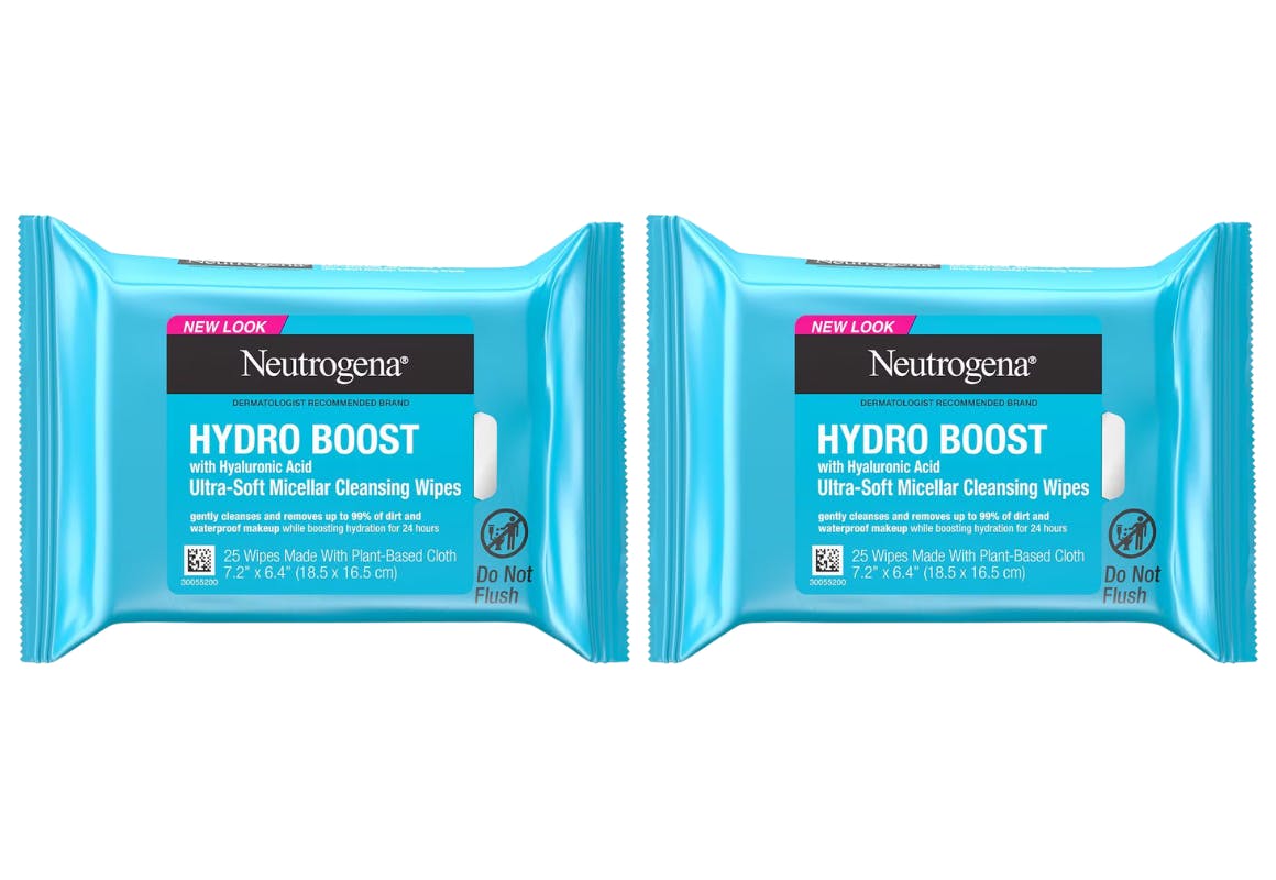 2 Neutrogena Makeup Wipe Packs