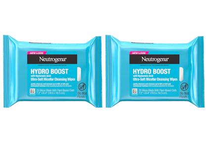 2 Neutrogena Makeup Wipe Packs