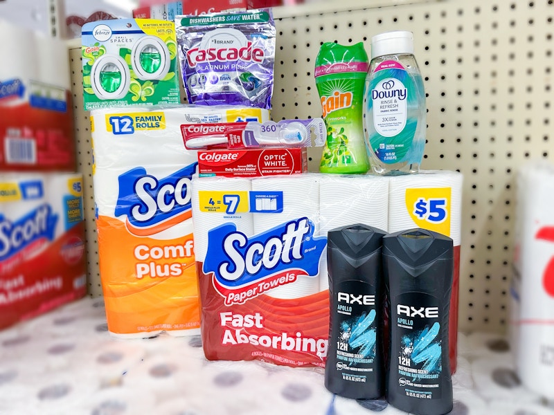 scott colgate axe downy cascade gain febreze walgreens haul