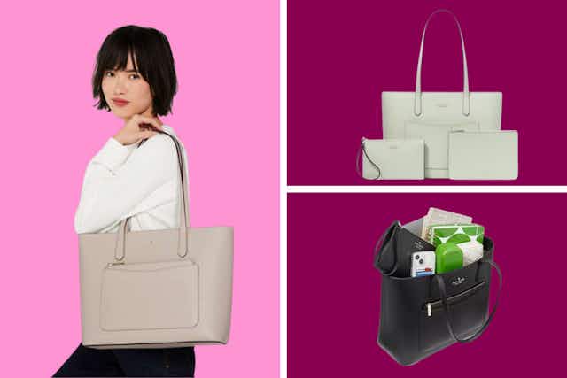 Kate Spade Tote and Wristlet 3-Piece Set, Only $99 Shipped (Reg. $499) card image