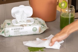 honest company wipes on a table