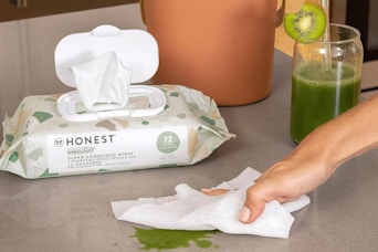 honest company wipes on a table