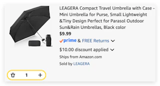 Compact Travel Umbrella