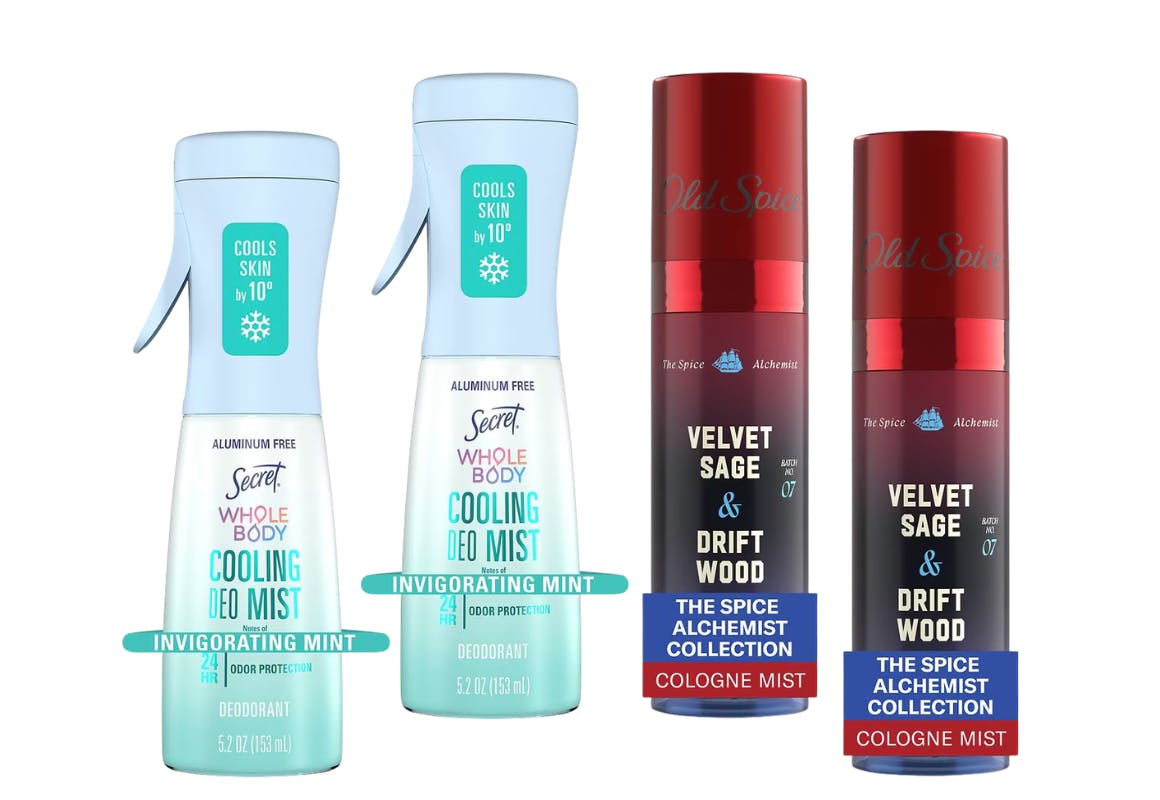 2 Secret + 2 Old Spice Products