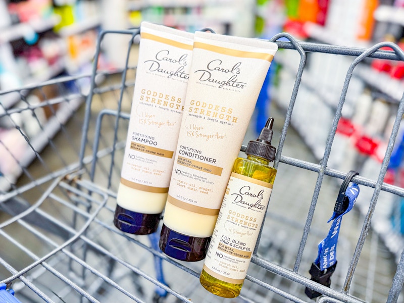 three carol's daughter hair products in walmart cart
