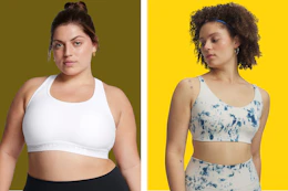 women wearing sports bras