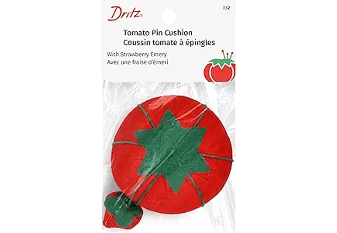 Dritz Tomato Pin Cushion, Red