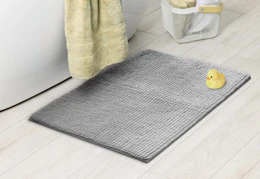 gray memory foam bath rug