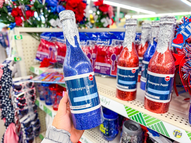 dollar tree foil champagne popper