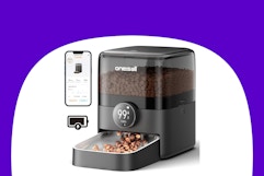 App-Controlled Cordless Automatic Cat Feeder, Just $34 on Amazon card image