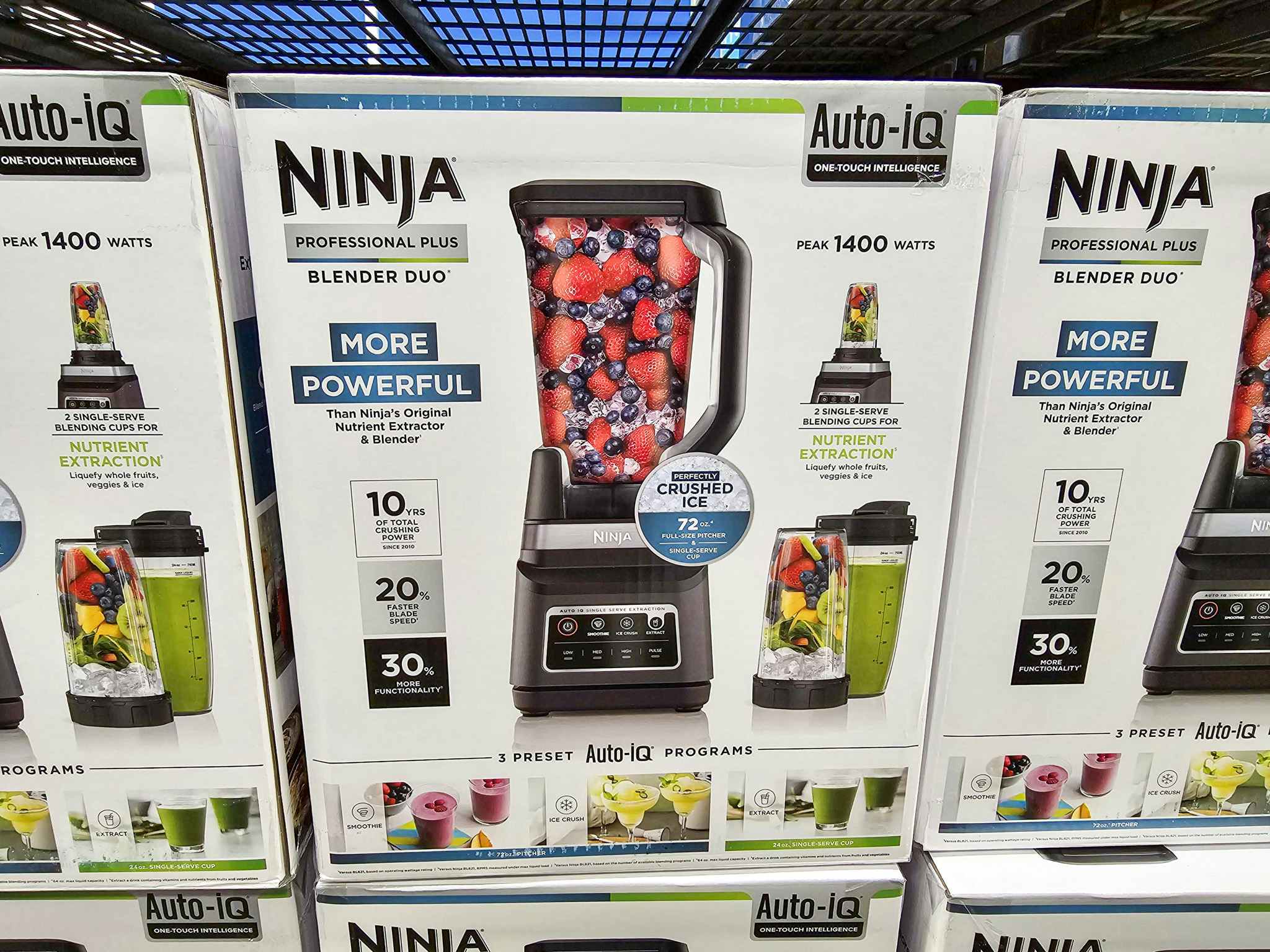 box with a ninja professional plus blender in it