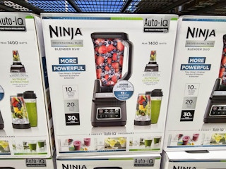 box with a ninja professional plus blender in it