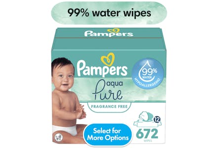Pampers Aqua Pure Baby Wipes