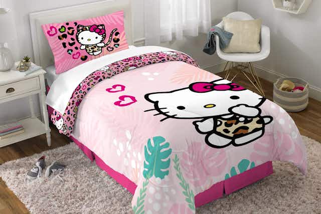 Hello Kitty Comforter Set, Only $27.98 at Walmart card image