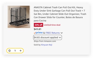 pull out trash can
