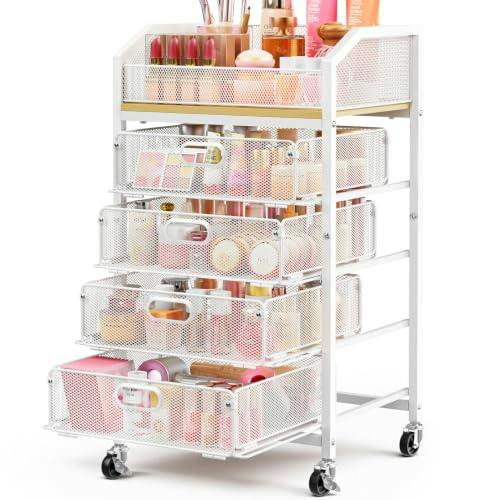 Rolling Makeup Cart
