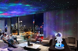4.3-Star-Rated Galaxy Projector, Only $17 With 50% Off Amazon Coupon card image