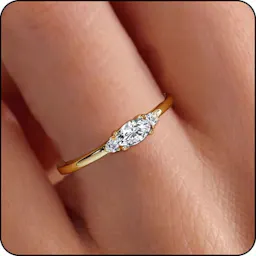 Gold Plated CZ Birthstone Ring
