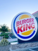 large outside burger king sign