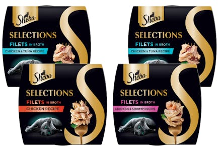 4 Sheba Selections Filets