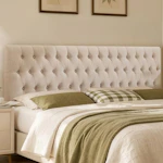 Tufted Upholstered Queen Headboard
