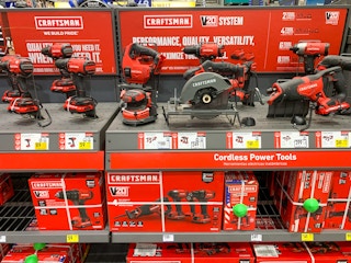 Craftsman tools at Lowe's Home Improvement store.