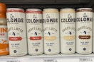 cans of La Colombe Latte on a shelf