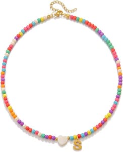 Beaded Letter Necklace