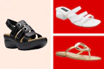 3 different styles of women's sandals