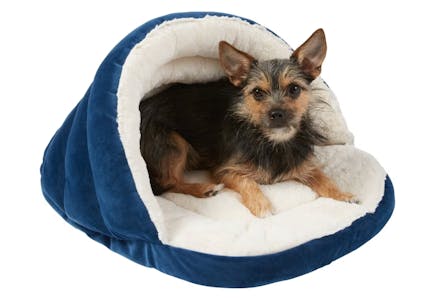 Frisco Velvet Covered Pet Bed