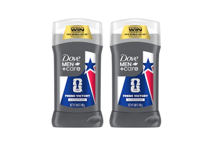 2 Dove Men+Care Deodorant Sticks