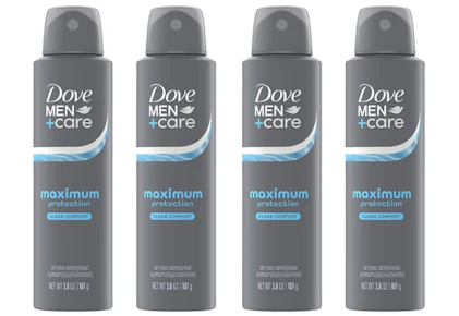 4 Dove Men+Care Dry Sprays