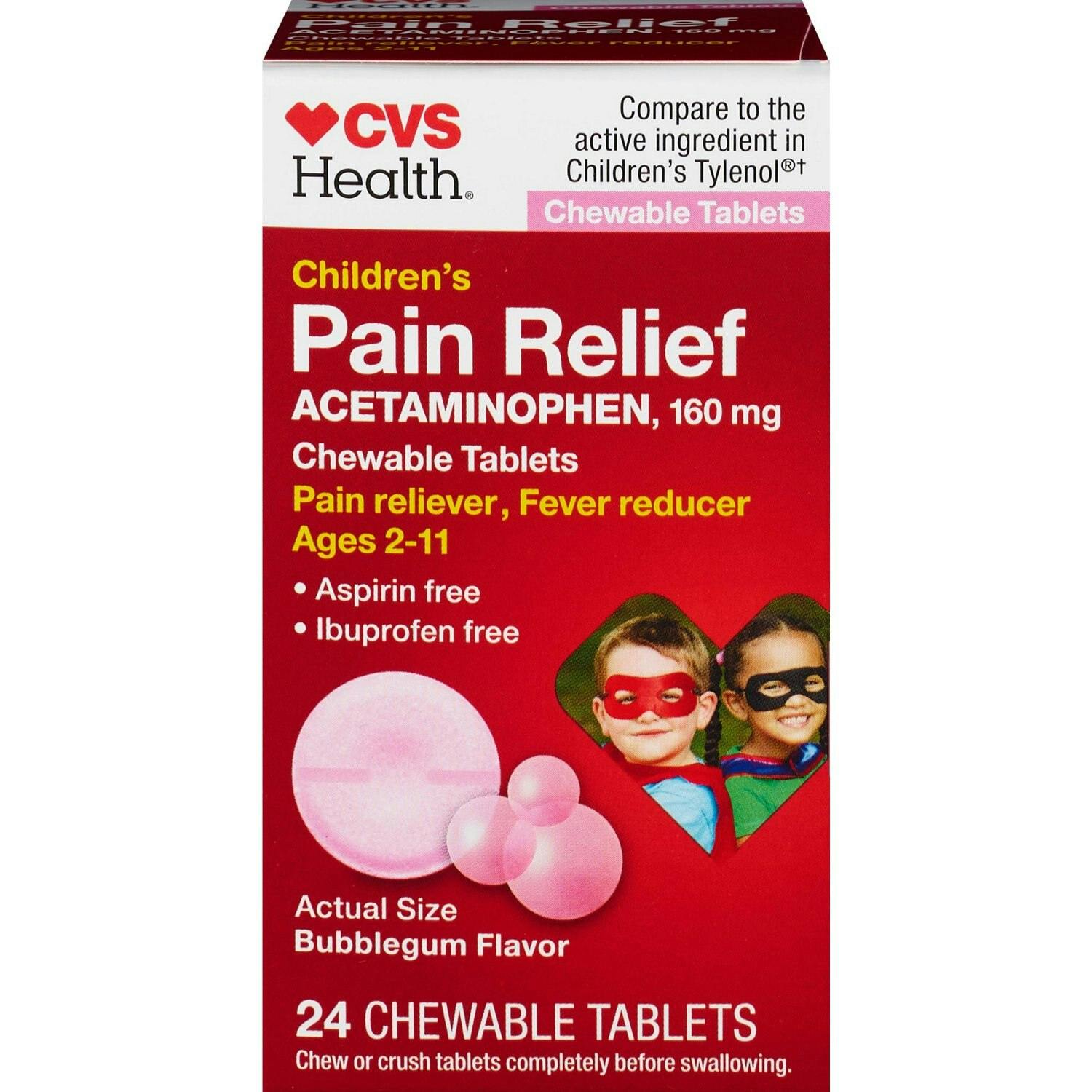 2 CVS Children's Acetaminophen Boxes
