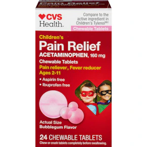 2 CVS Children's Acetaminophen Boxes