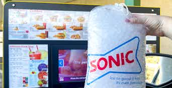 Did you know you can buy a bag of Sonic Ice? When you order just request a  bag of Ice and for 2.19 (prices could vary) they'll hand…