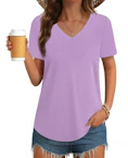 Women's V-neck Short-Sleeve Top