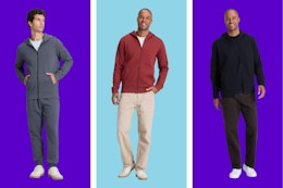 goodfellow & co men's zip-up sweatshirts side by side