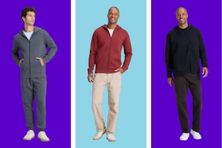 goodfellow & co men's zip-up sweatshirts side by side