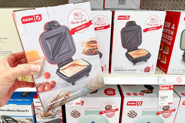 Get a Dash Pocket Sandwich Maker for Only $12 at Target  card image