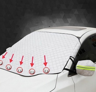 until gone All Season Universal Auto Windshield Cover stock lifestyle image 2021