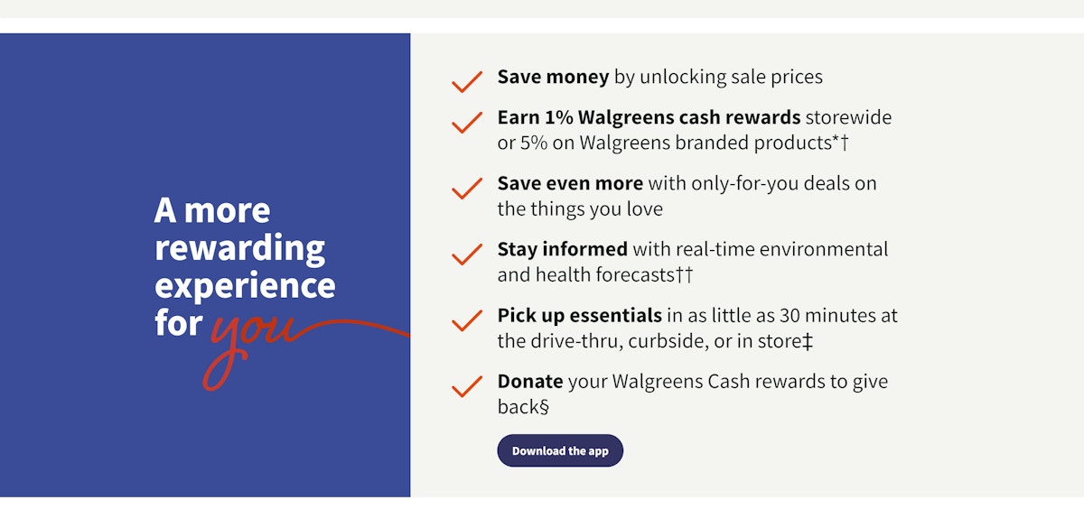 walgreens rewards screenshot 