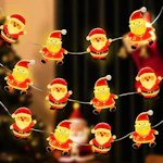 Santa Claus Fairy Lights 2-Pack