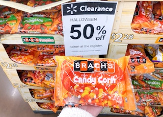 clearance Walmart Halloween candy in store