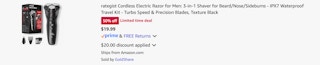 Amazon Cordless Electric Razor 2025