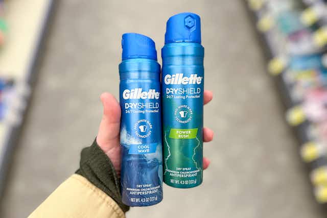 Gillette Dry Spray Deodorant, Just $3 at CVS (65% Savings) card image
