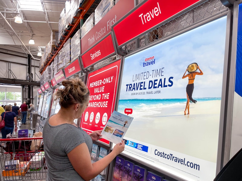 costco travel brochures on being opened in store 