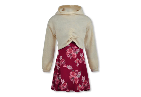 One Step Up Kids' Hoodie Dress Set